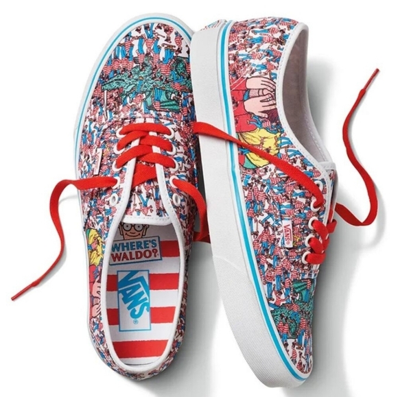 Vans Off The Wall x Where's Waldo Classic Skate Sneakers Women's 7 / Men's 5.5 - Picture 1 of 12